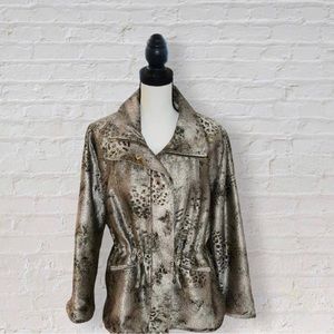 NWT Joan Boyce Abstract Animal Print Jacket